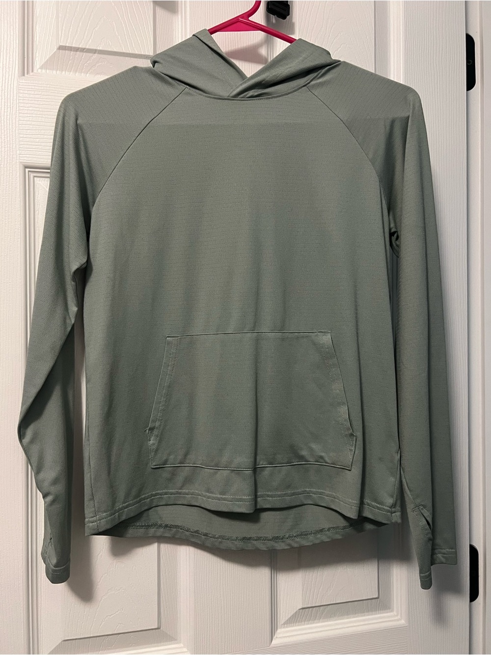 all in motion Sage Green Lightweight Hoodie with Kangaroo Pocket